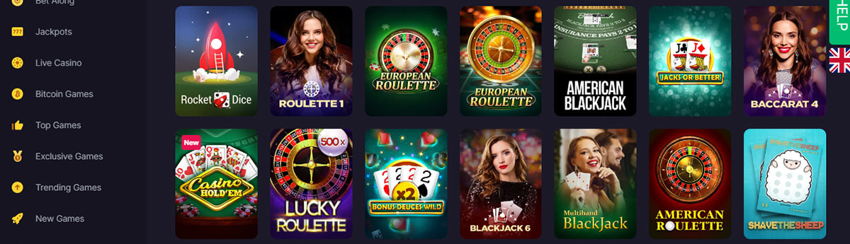 Permainan Meja Rolet, Blackjack & Banyak Lagi di BitStarz