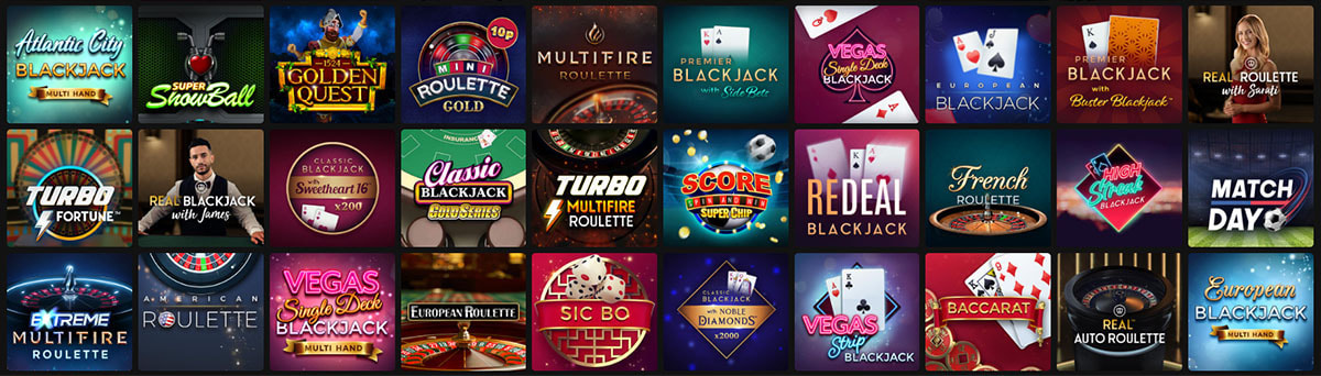 Permainan Meja Rolet, Blackjack & Banyak Lagi di JackpotCity