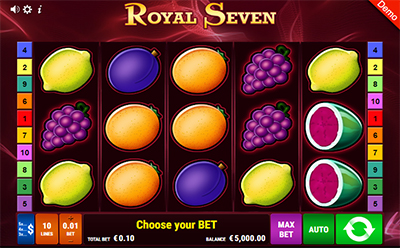 Permainan Slot Royal Seven di Kasino Dalam Talian Ice Casino MY