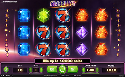 Permainan Slot Starburst di Kasino Dalam Talian 22bet MY